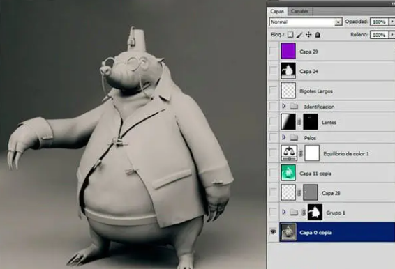 3dmax角色建模教程—鼹鼠