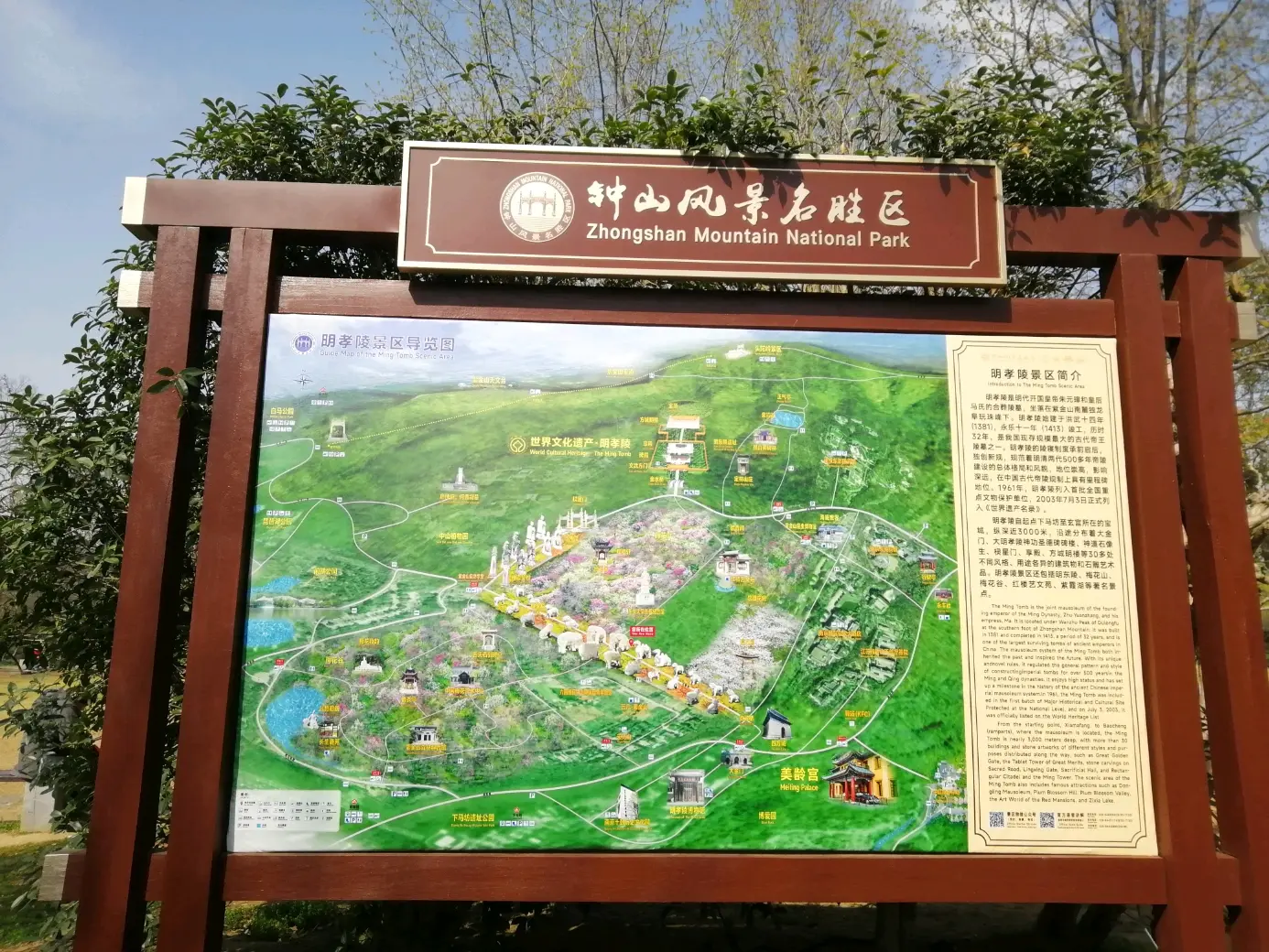 明孝陵旅游导览图图片