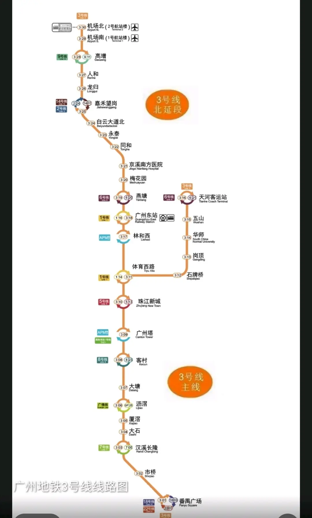 广佛地铁各条线路介绍
