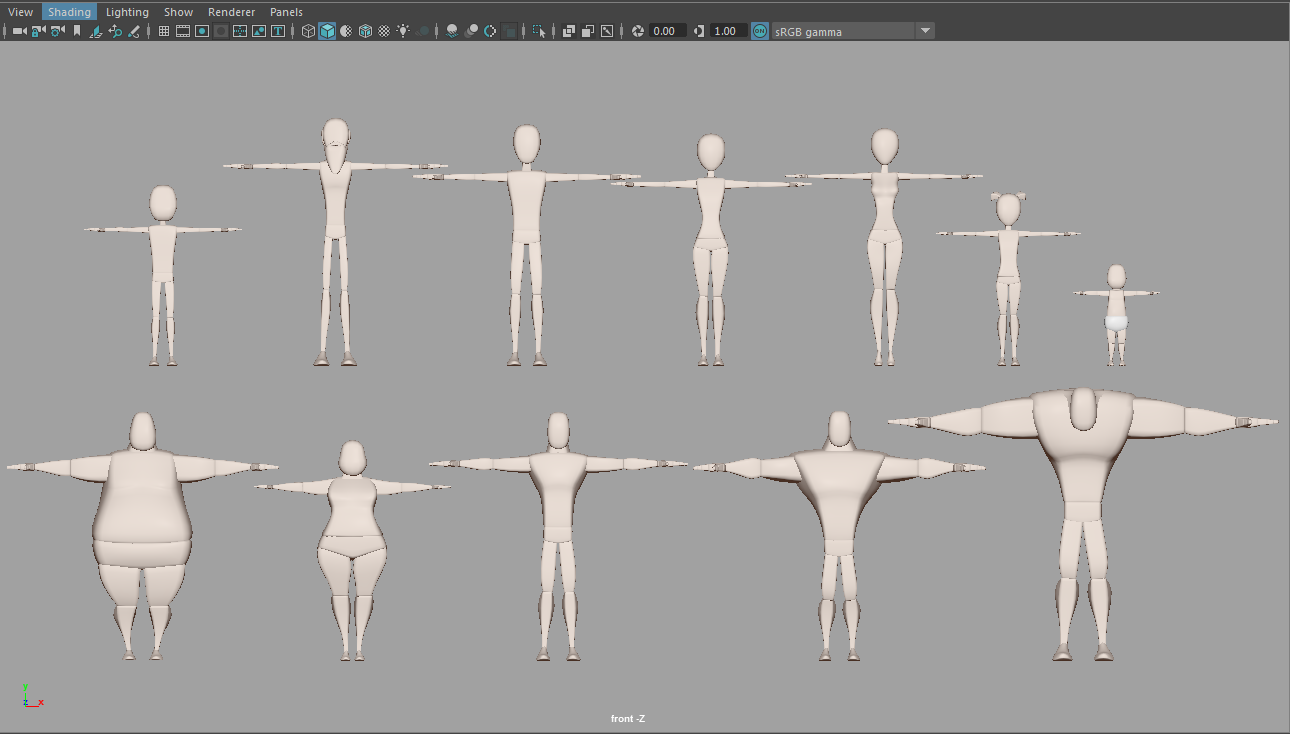 【Maya模型】人物 Body Mechanic Rigs（.ma） - 哔哩哔哩