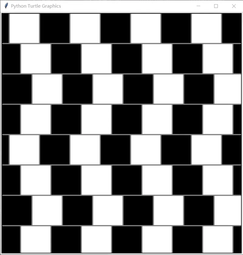 用python代码画出视觉迷惑画作