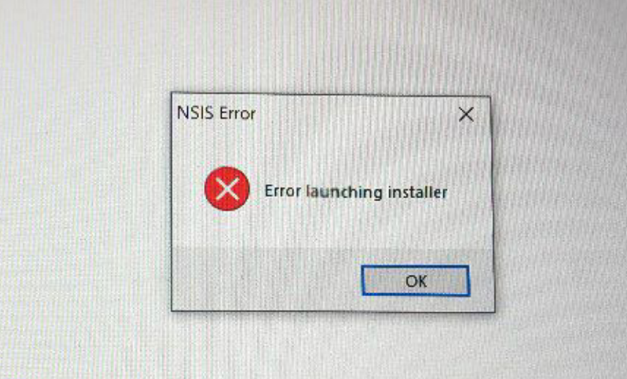 "error launching installer" 原因和解决办法 哔哩哔哩