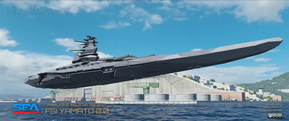 战舰世界大和mod Sea Fsi Yamato 2 0 哔哩哔哩