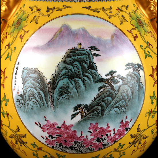 王锡良大师瓷器作品锦绣东方世纪尊图片简介