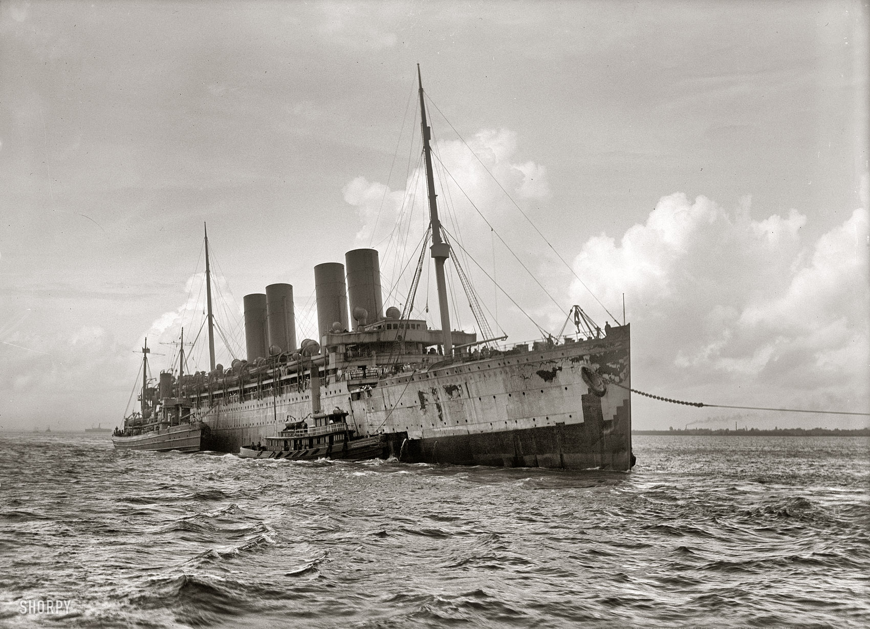 1916年被扣留的德国辅助巡洋舰威廉王子号