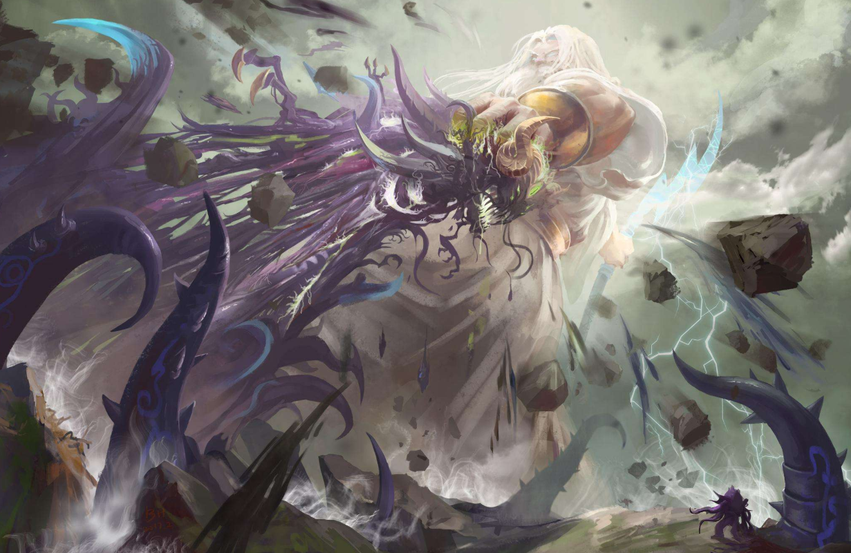 魔兽世界:泰坦出手秒杀了亚煞极!那么其他五位古神的结局如何?