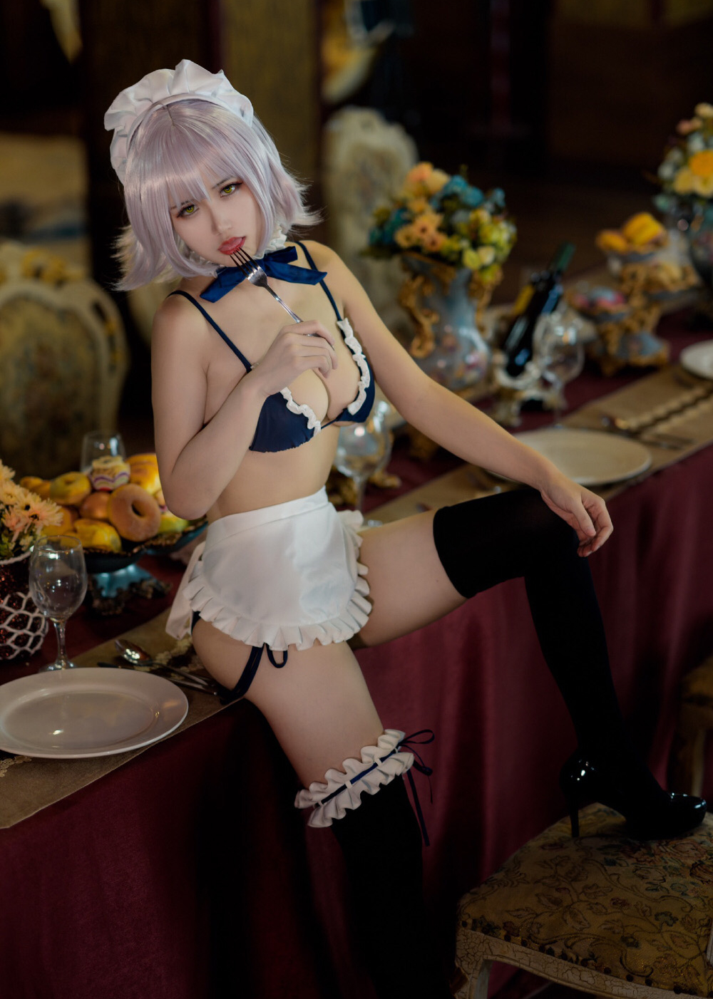 小仓千代W黑贞女仆同人Cosplay5