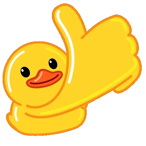 电报(telegram)表情精选——小黄鸭(duck)