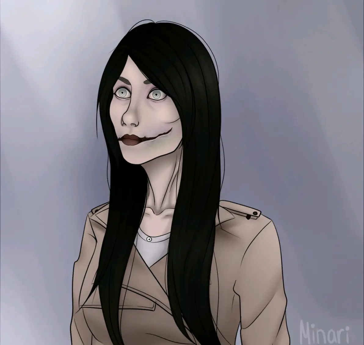 裂嘴妖怪裂口女图集