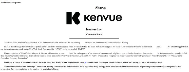 正刚宝洁、欧莱雅 强生旗下消费者健康公司Kenvue申请IPO - 哔哩哔哩