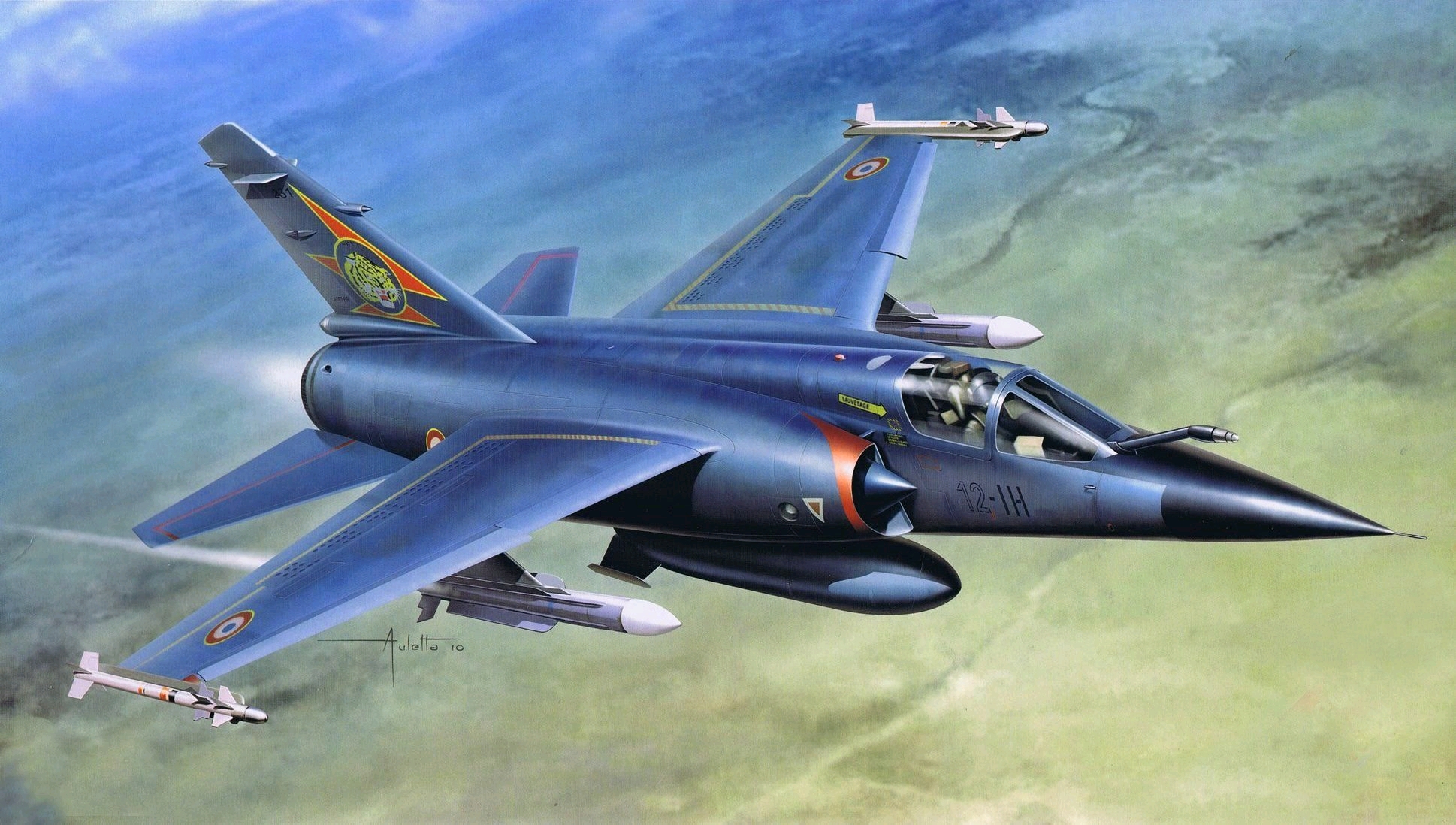 战斗机优秀绘画作品,力与美的结合(二十一)