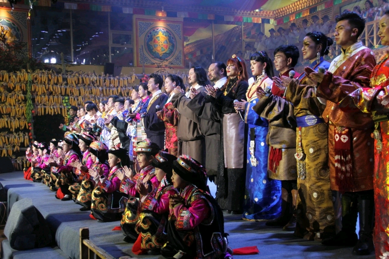 安多卫视2021藏历新年文艺晚会甘肃迭部分会场《吉祥迭山春潮涌》录制