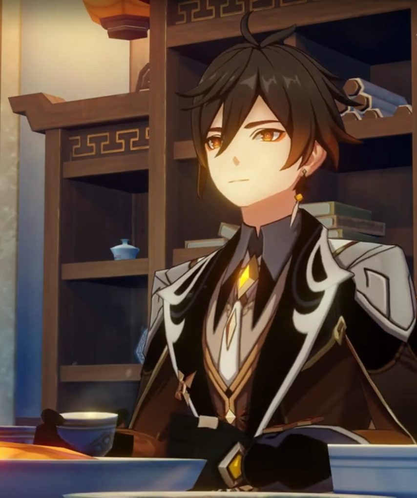 钟离尘世闲游q版头像原神