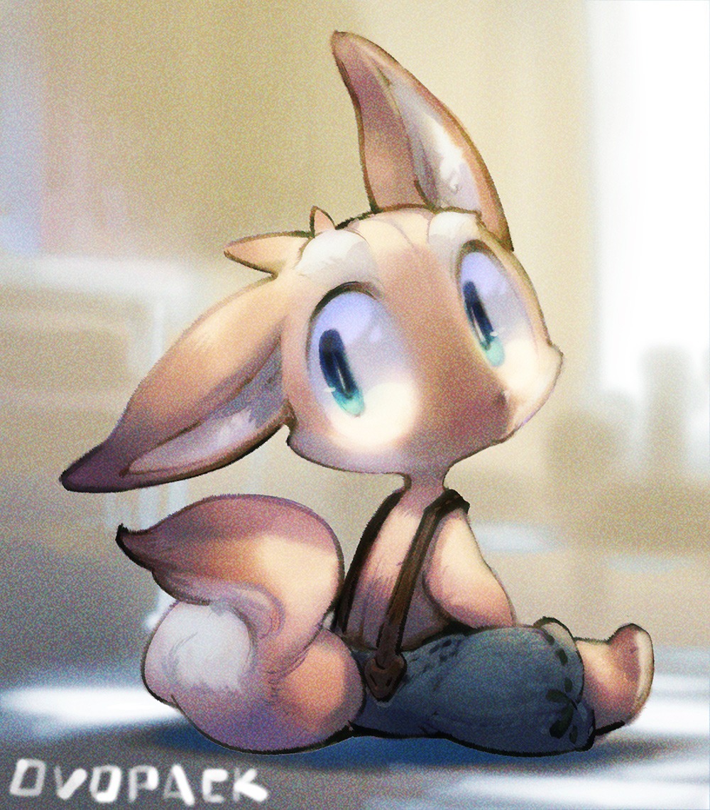 日韩风格动物角色概念原画