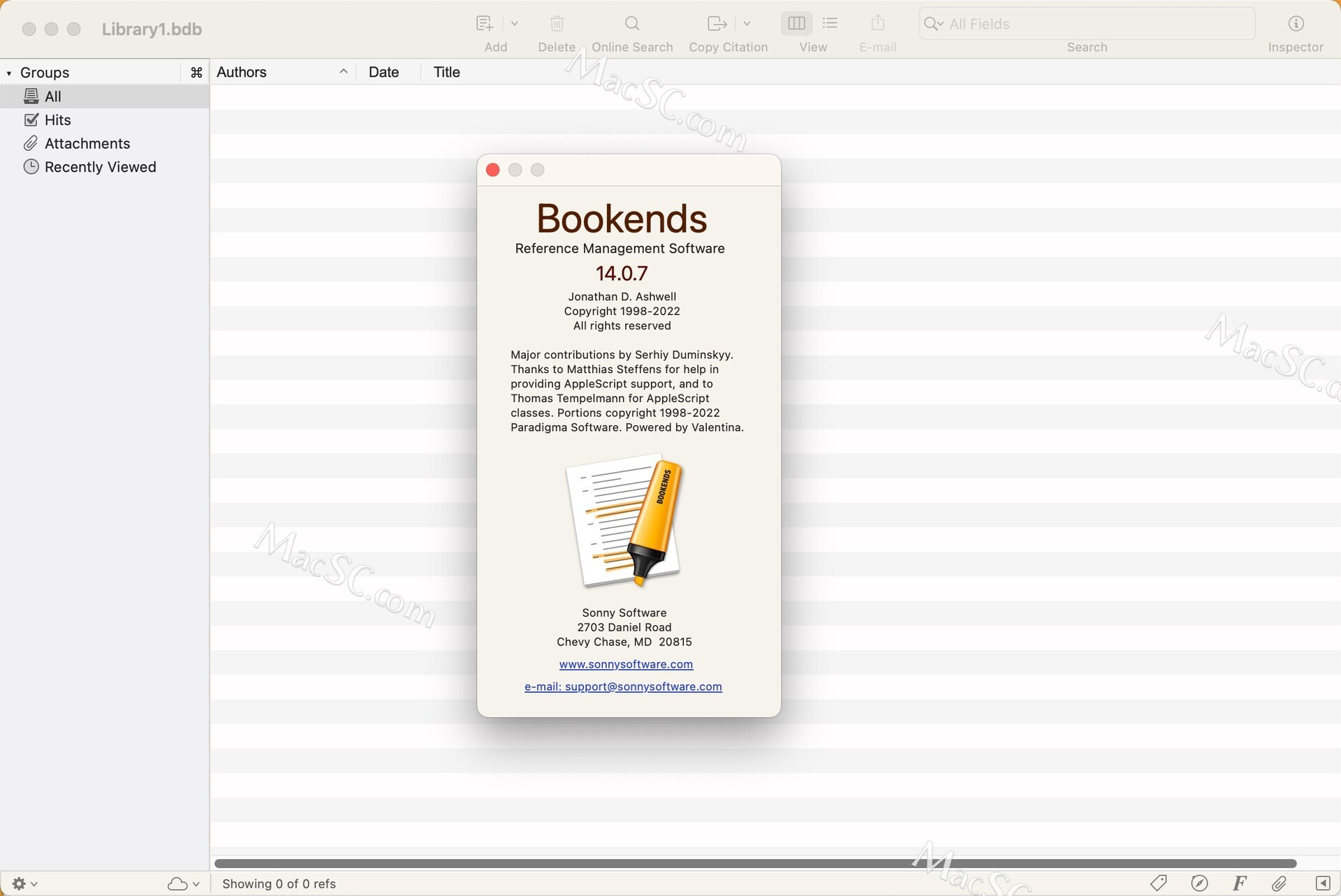 instal the last version for mac Bookends