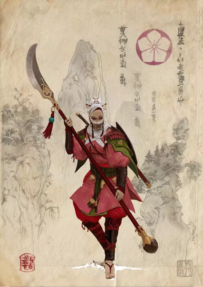 jack工作室的和风绘本,武士,鬼神