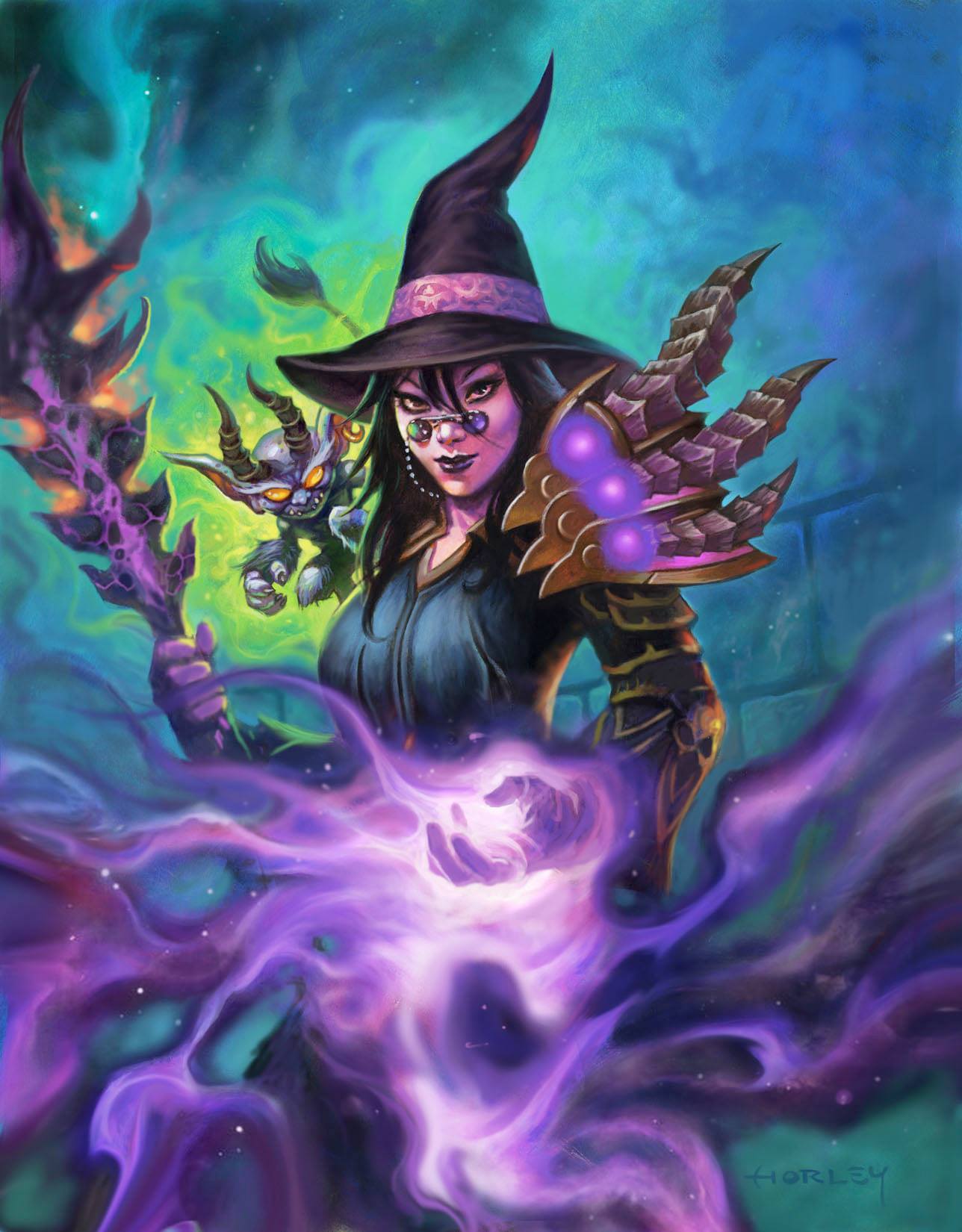 卡牌原画通灵学院全传说卡牌