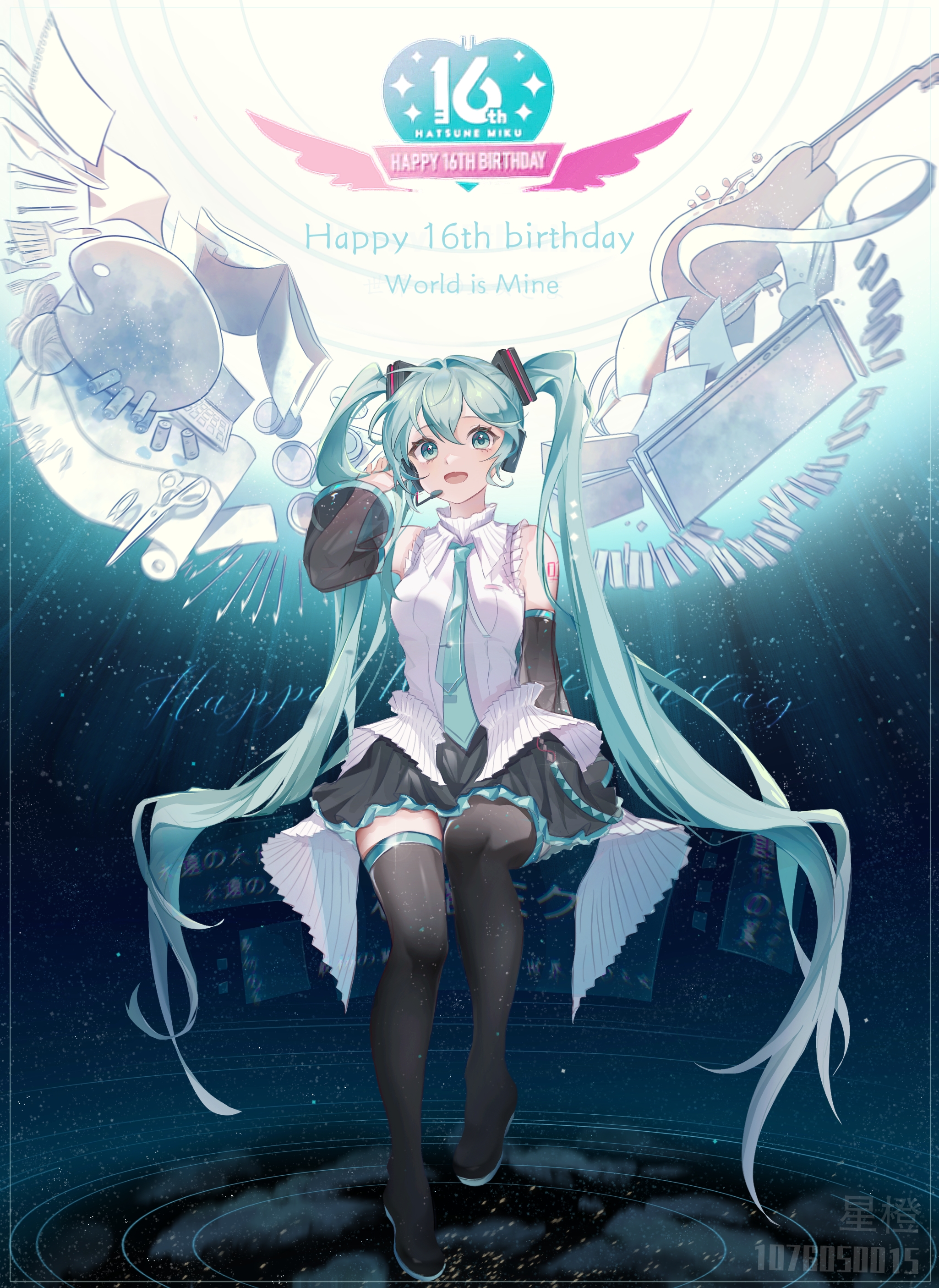 『初音ミク』16周年纪念贺图100张ღˇ