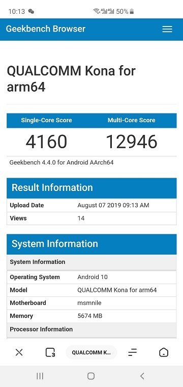 疑似高通骁龙865跑分曝光 单核4160分 多核12946分