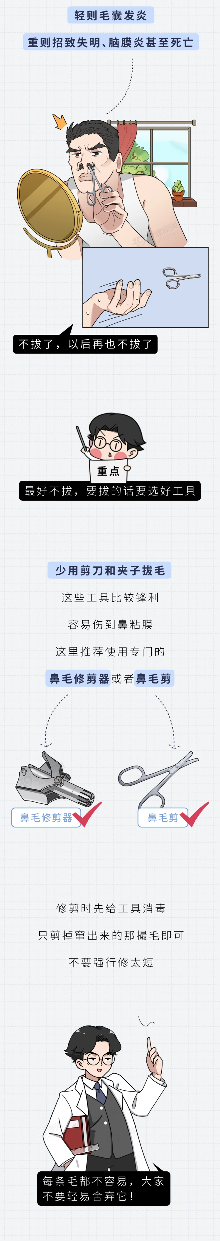 男人鼻毛旺盛暗示着什么？为什么鼻毛会变白？6