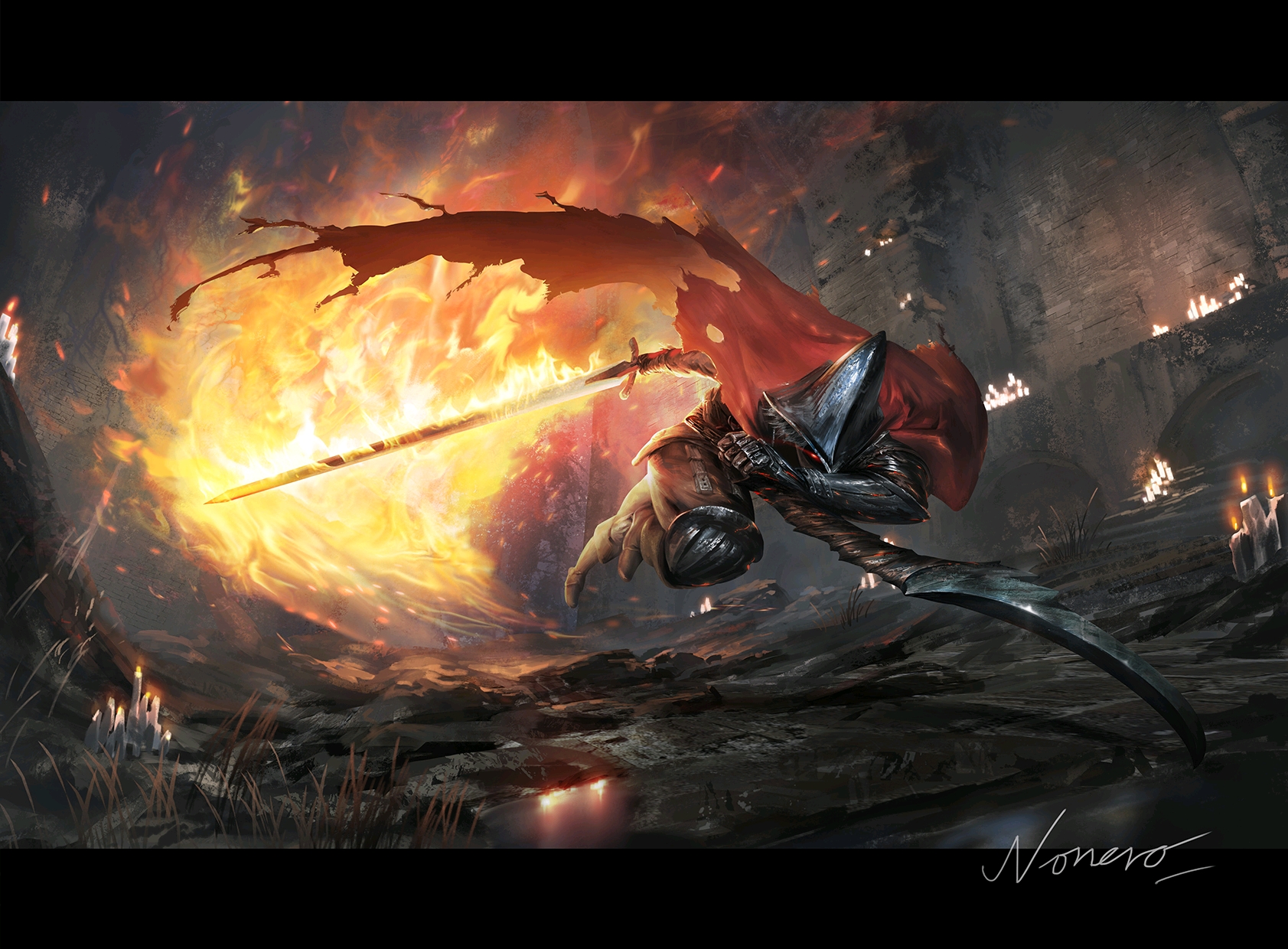 【p站转载】黑魂3boss:深渊监视者篇