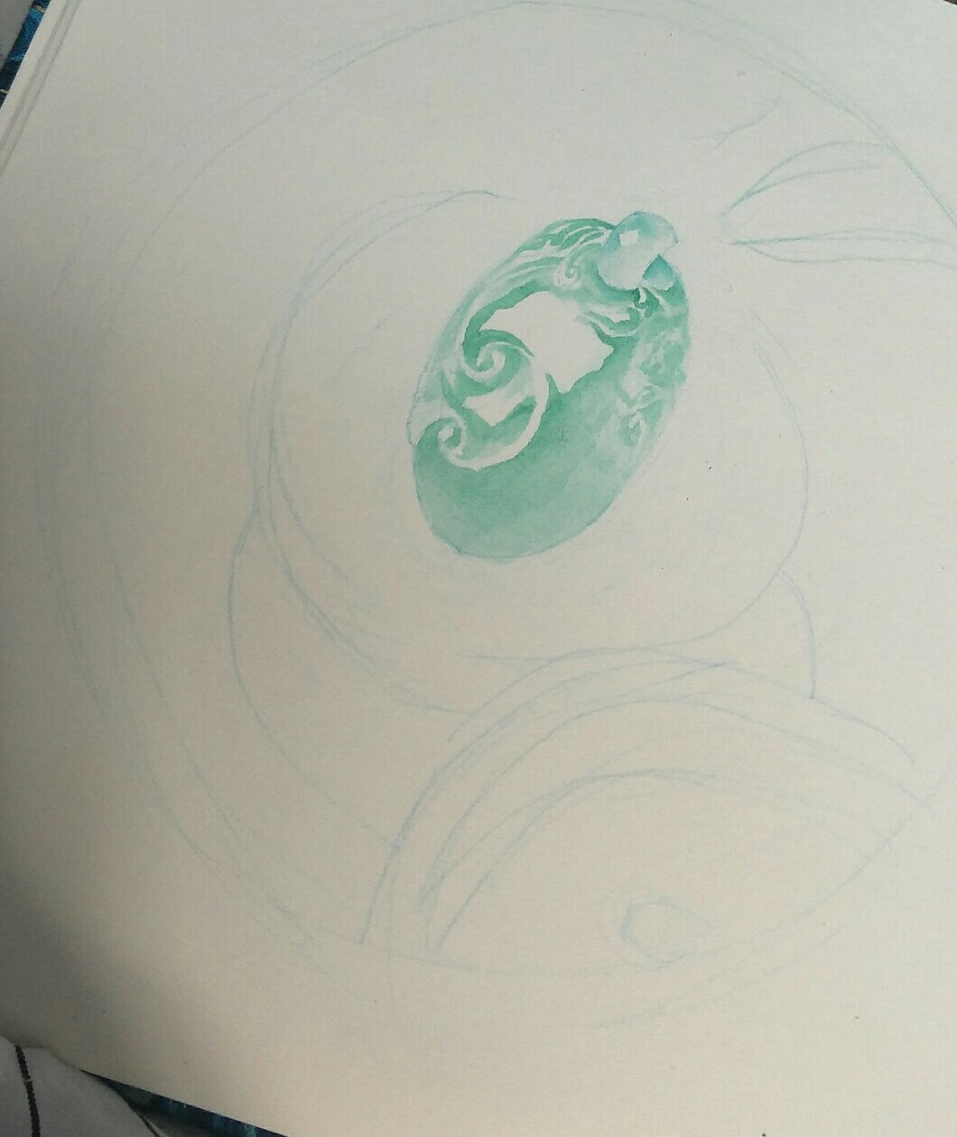 翡翠图画(翡翠画图教程)