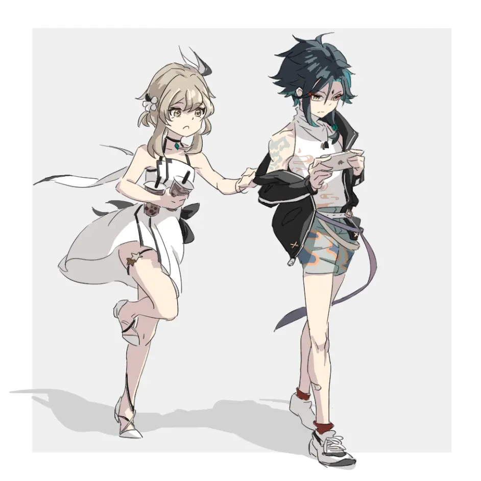 原神 魈 Cp向警告 第四期 Pixiv图片搬运 哔哩哔哩