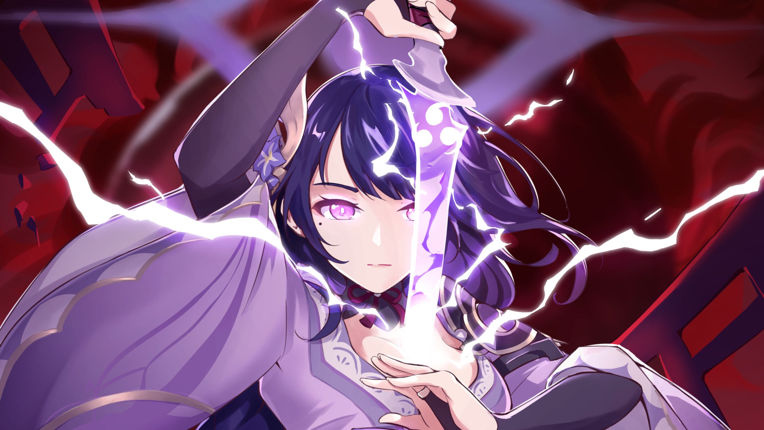 原神 2k壁纸分享雷电将军专属 哔哩哔哩