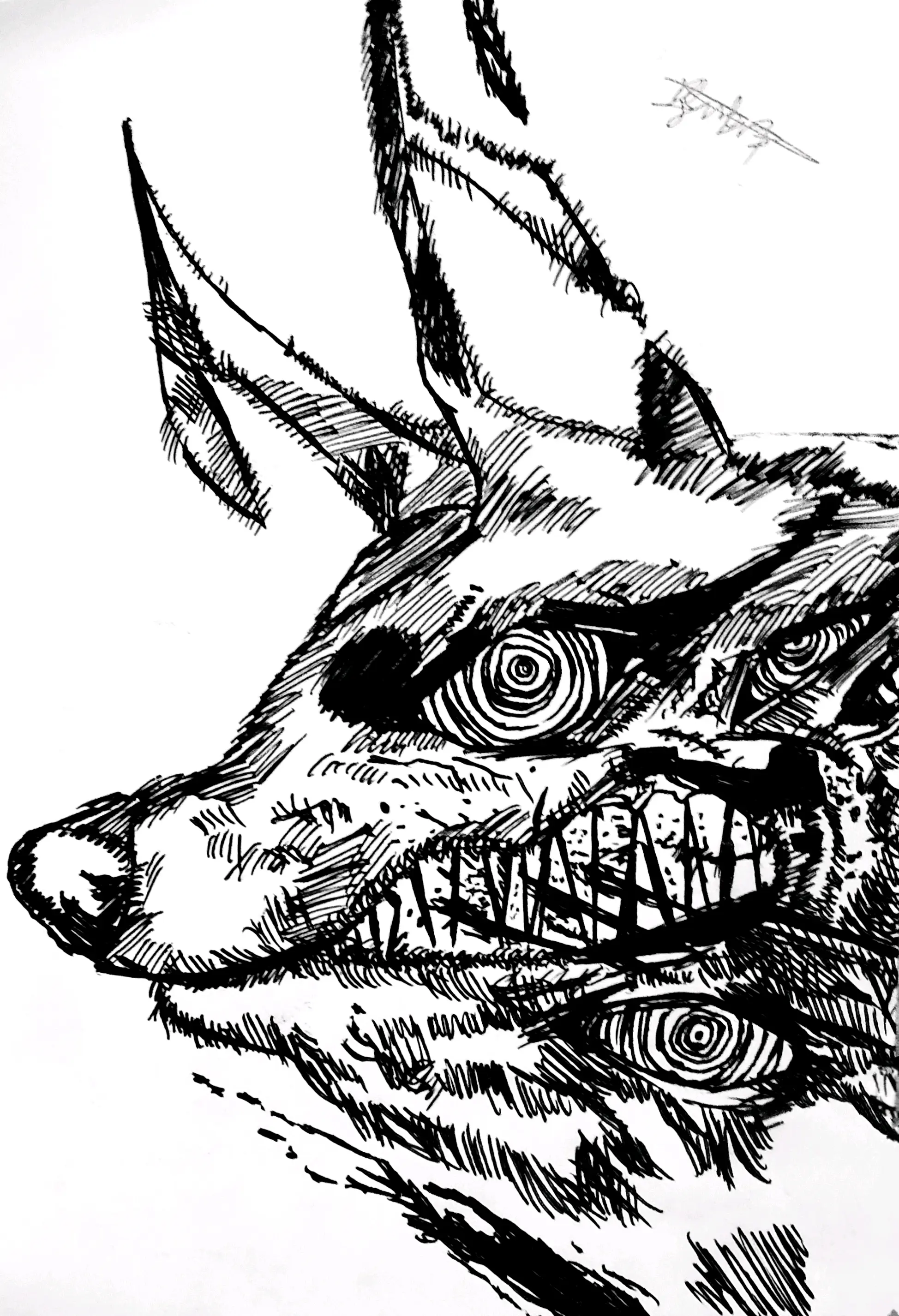 手绘狐狸恶魔 - 哔哩哔哩