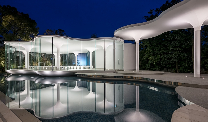 如梦似幻的云朵建筑!日本aile blanche 白之翼婚礼教堂