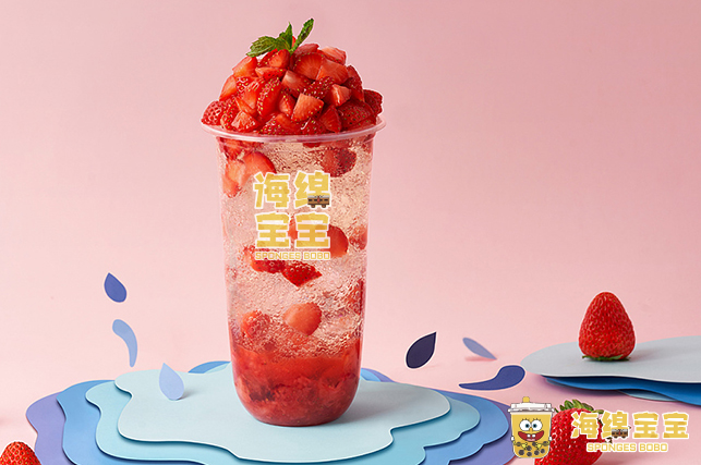 水果茶当道?海绵宝宝奶茶店也行