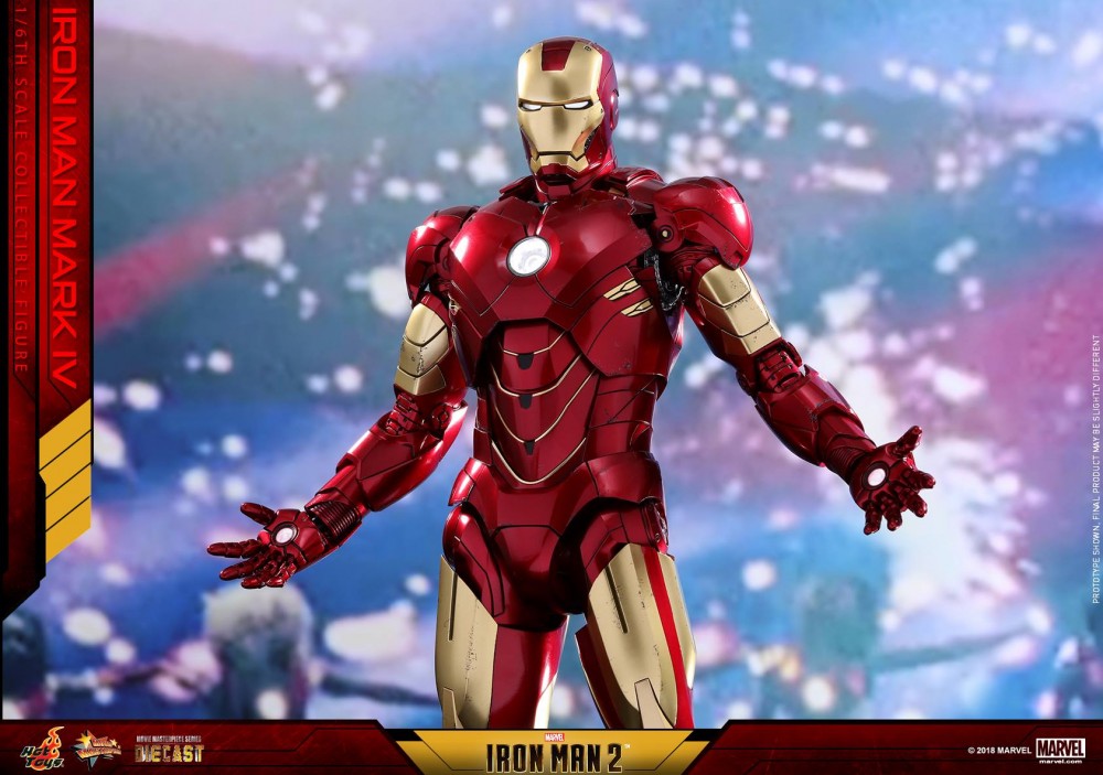 hot toys《钢铁侠2》1/6 钢铁侠 mark iv 合金珍藏人偶