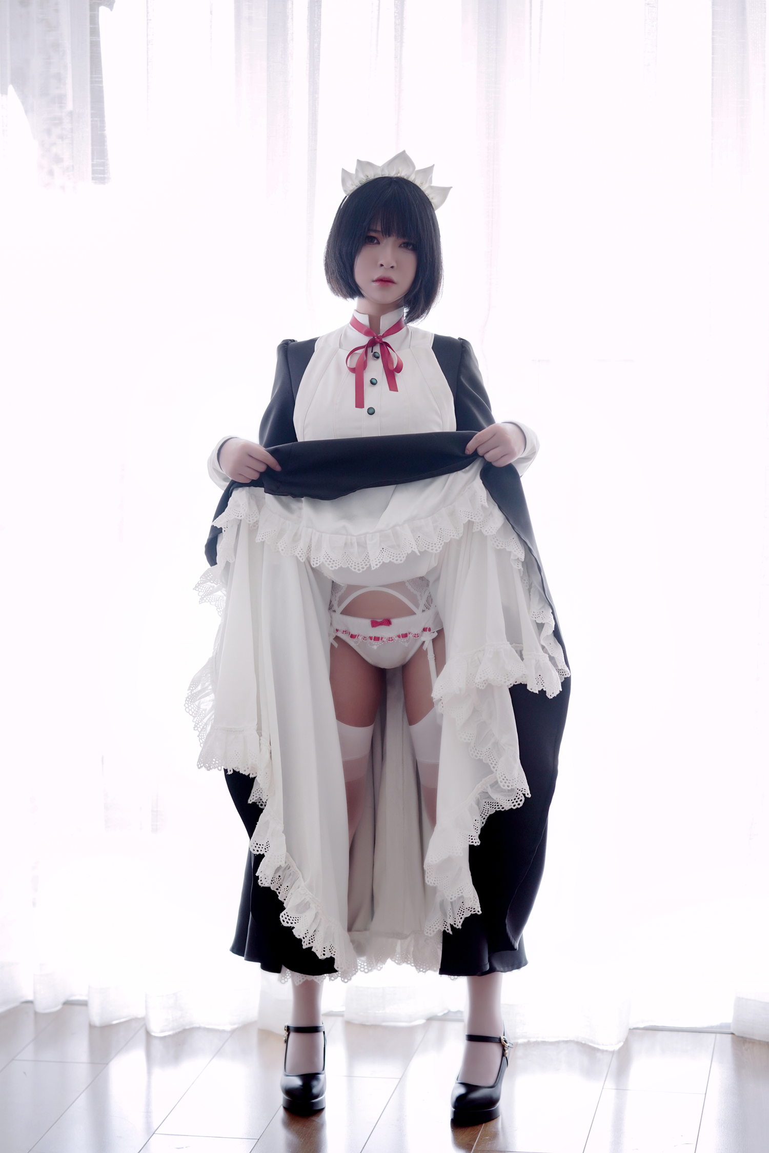 半半子嫌パン メイドCosplay1