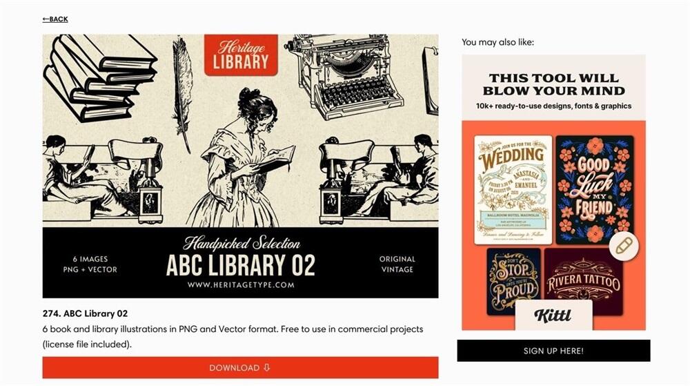 免费可商用!Heritage Library 提供超过 270 套复古插图 - 哔哩哔哩