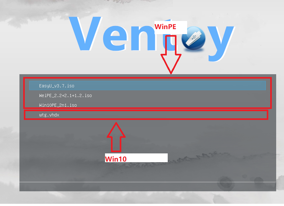 Ventoy制作PE（ISO）+Win10（wtg）+Linux 三合一U盘 哔哩哔哩