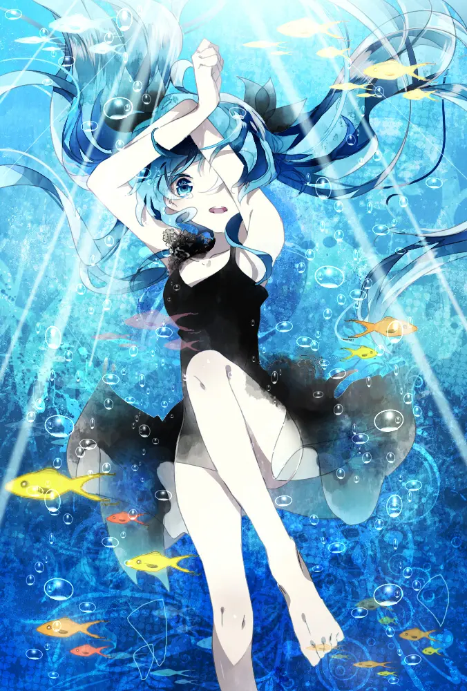 夏日祭清凉版 给心里永远的公主殿下 你没见过的初音未来超唯美高清手机壁纸 哔哩哔哩