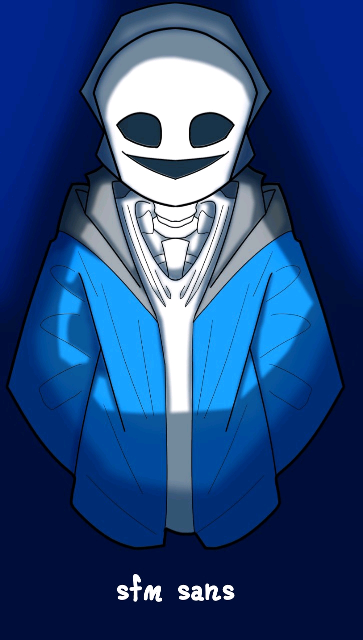 [国人单人向AU] Smiling Face Mask Tale人物介绍：sfm sans - 哔哩哔哩