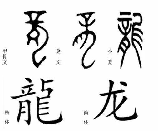 第二,根据龙字字形从甲骨文到现在的演化来看,龙是没有角的(这里先不