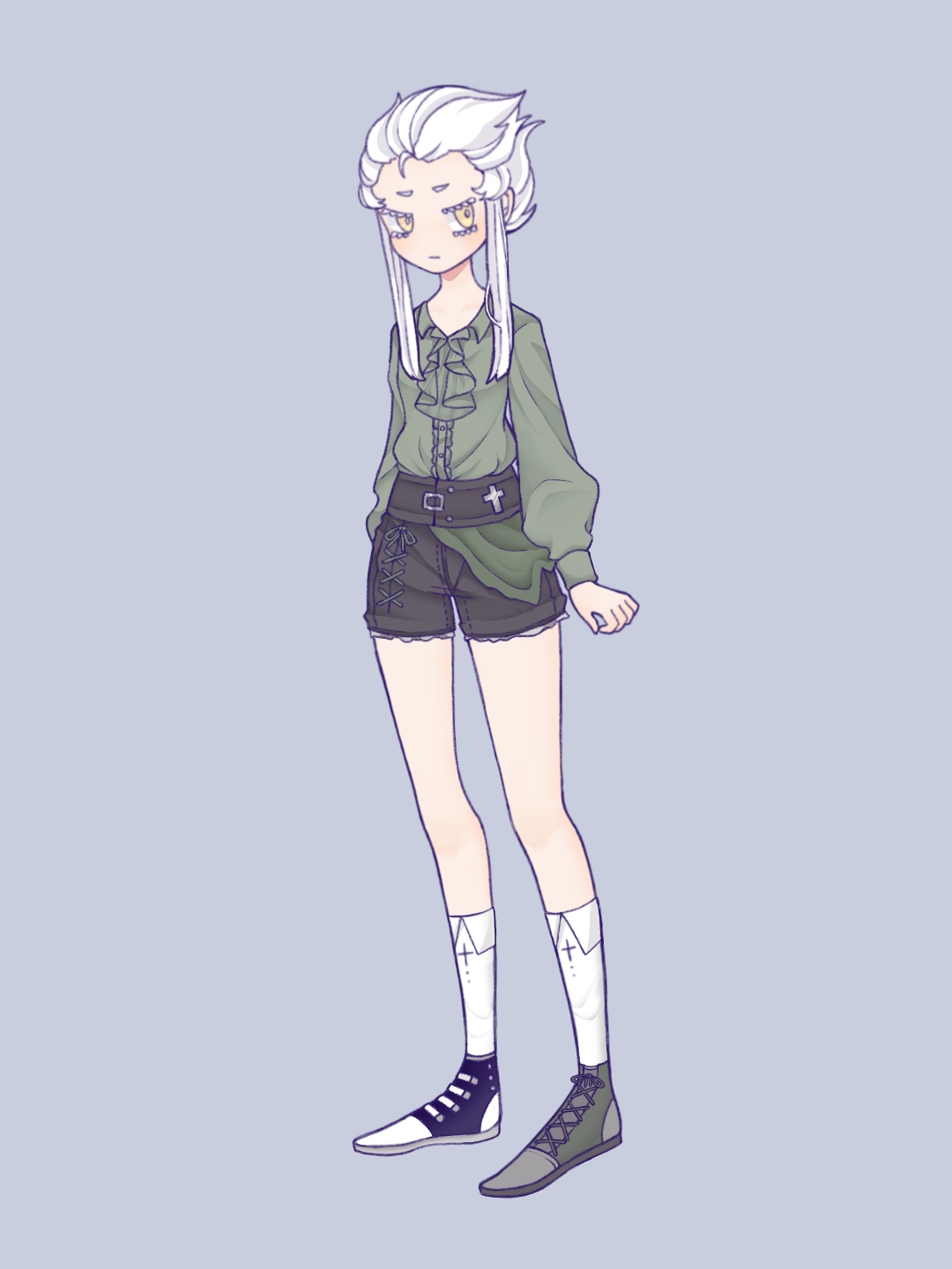 设定】穿着:常穿着偏古代式的服饰,偶尔会结合些现代的东西来做装饰