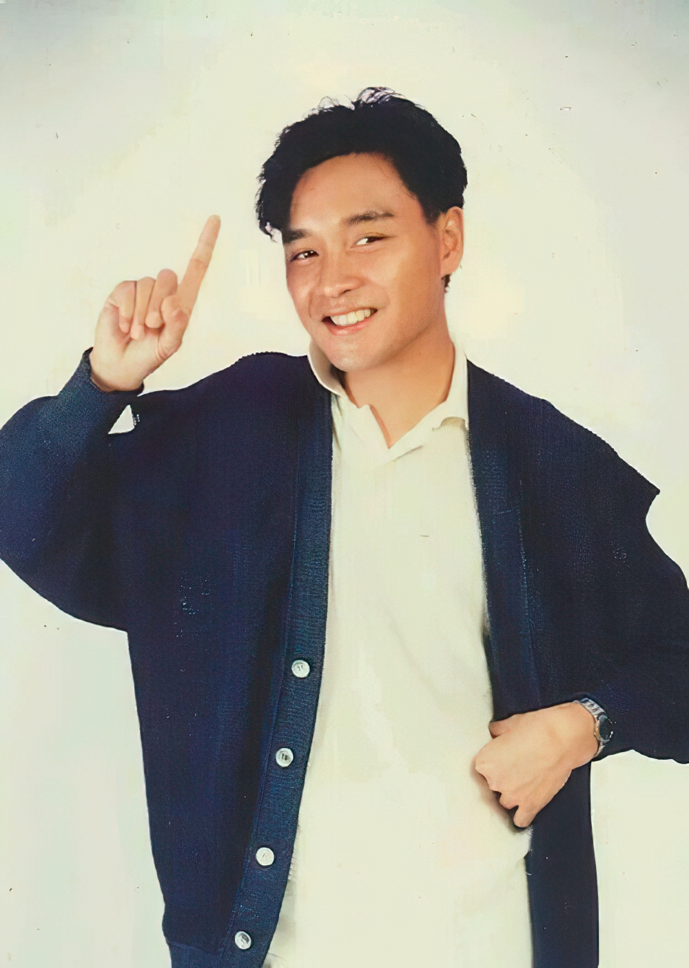 张国荣图片高清修复,自己修复的.