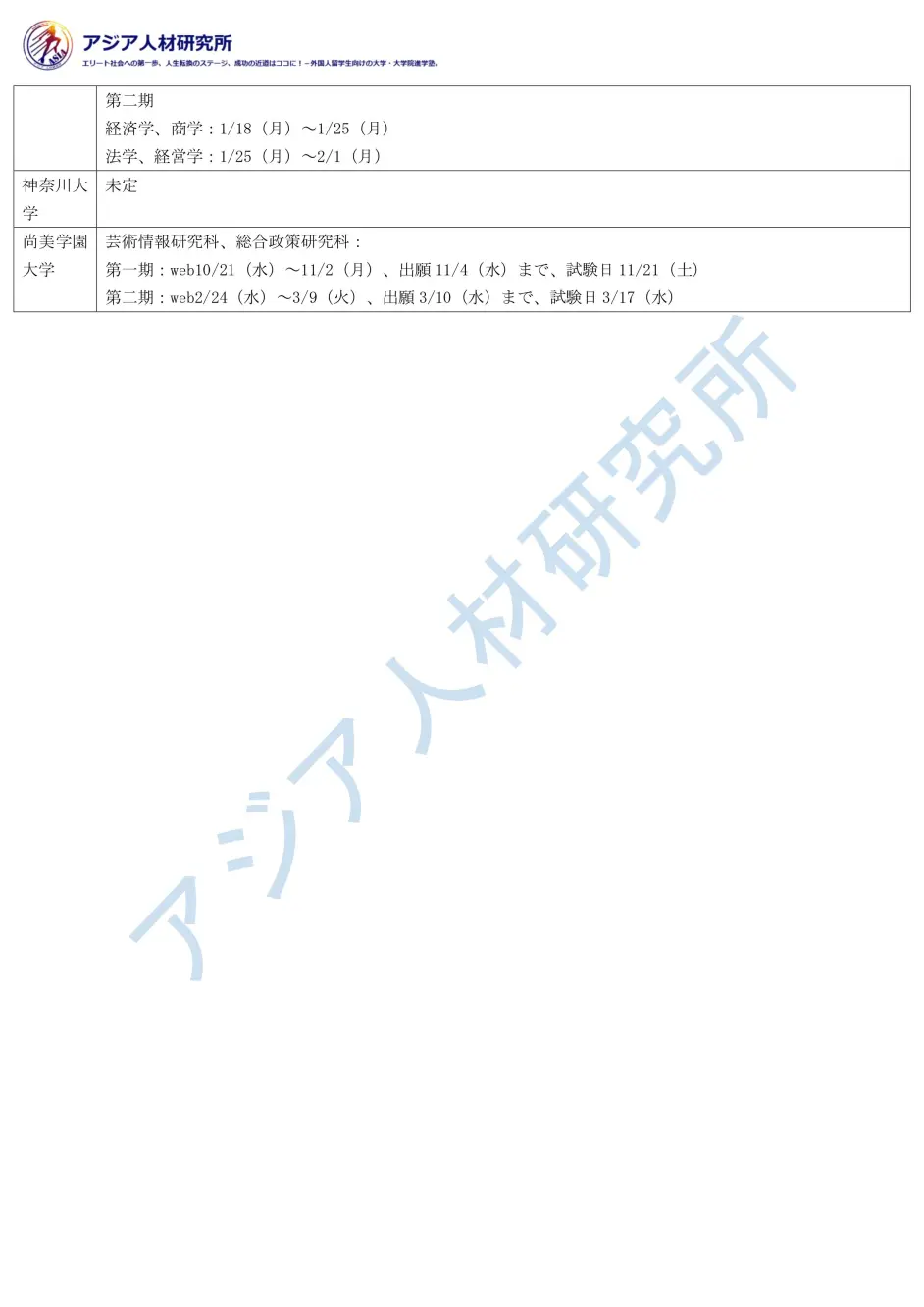 新鲜出炉 22年度部分日本学部及大学院出愿日程 哔哩哔哩