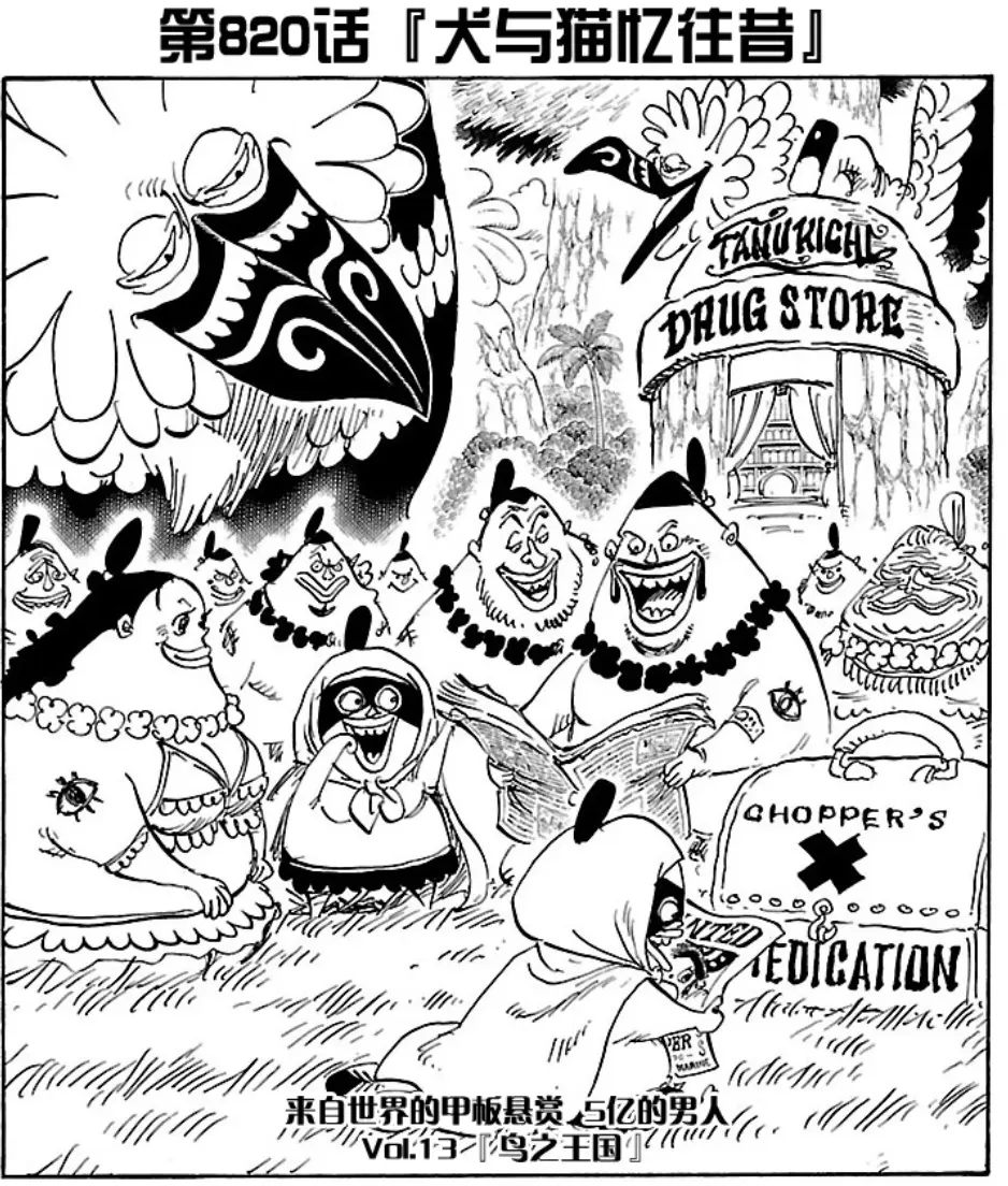 海贼王漫画扉页收藏41 来自世界的甲板 五亿的男人篇 哔哩哔哩