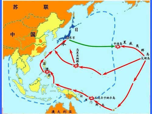 二战日本帝国实际控制范围