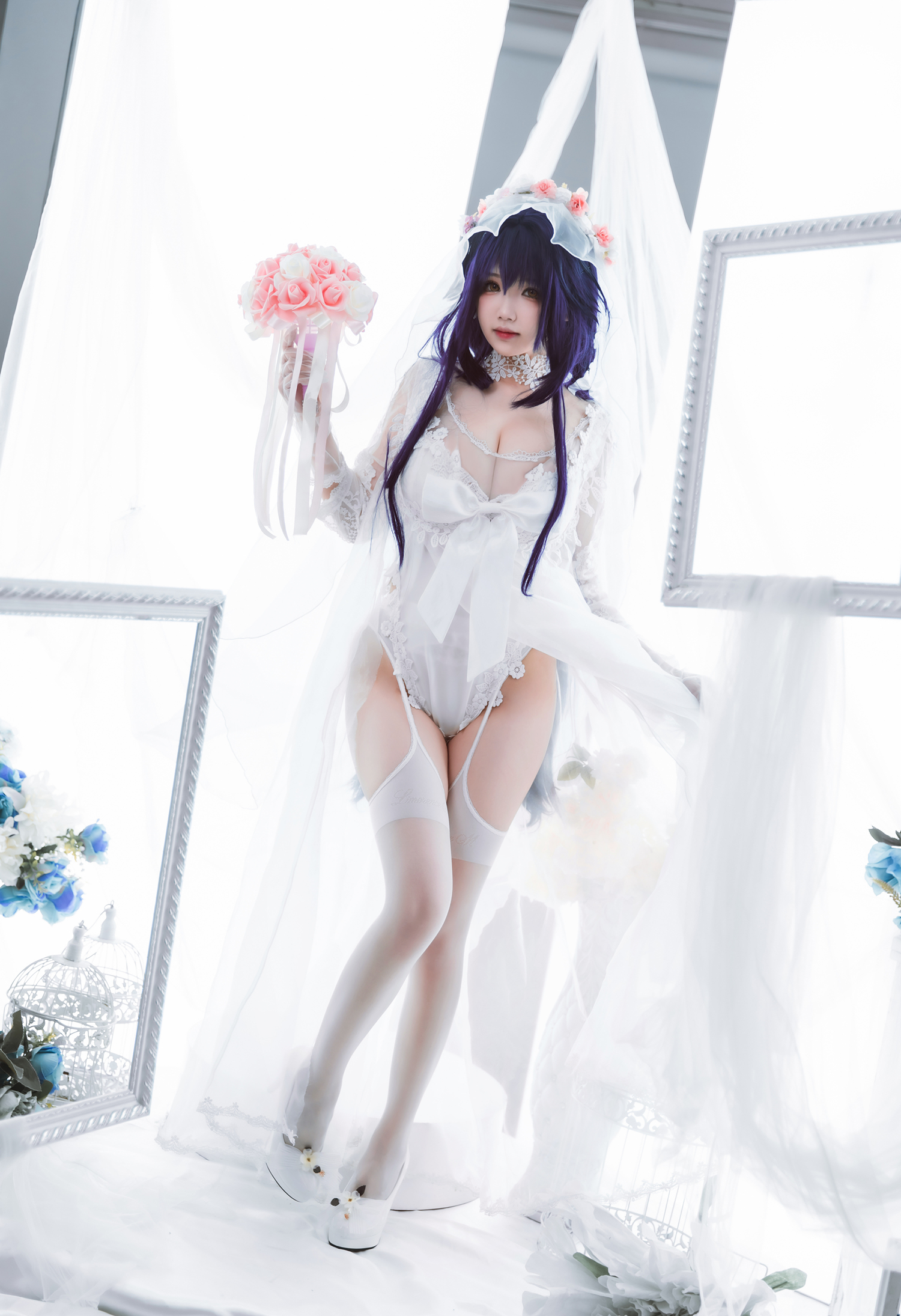 雪晴astra碧蓝航线吾妻花嫁cosplay1