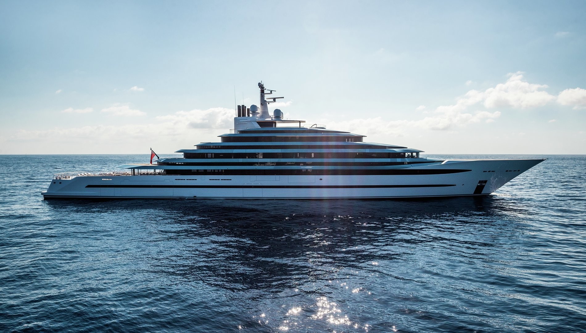 1亿美元110.1米的超级游艇jubilee号,为荷兰oceanco造船厂建造