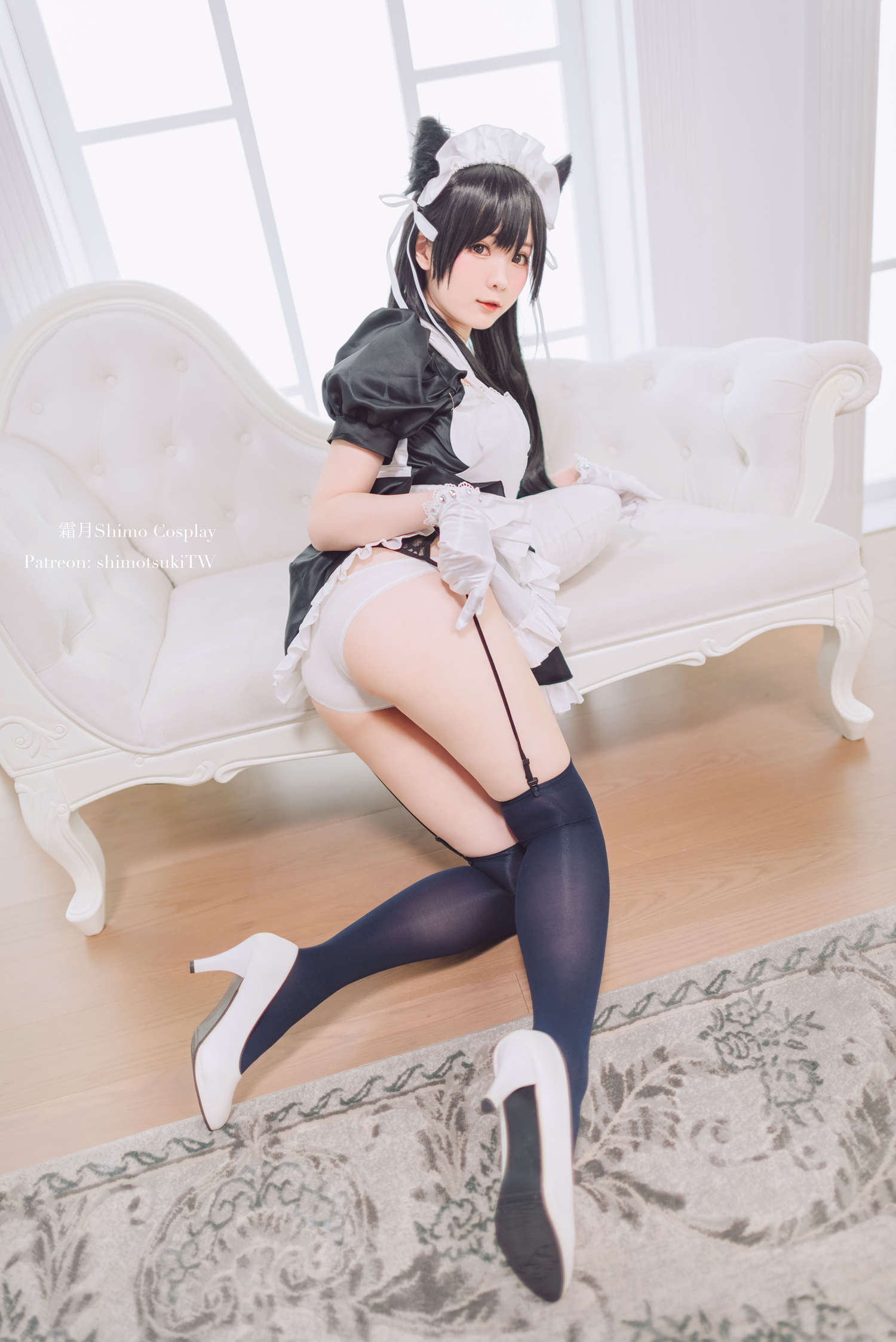 霜月shimo爱宕女仆cosplay7