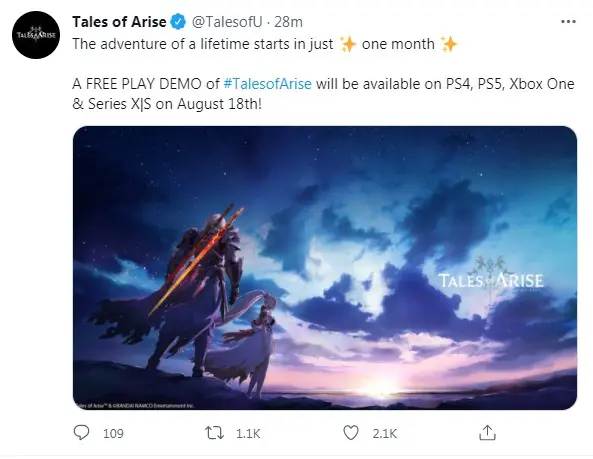 万代 破晓传说 免费试玩版将于8月18日上线主机平台 哔哩哔哩