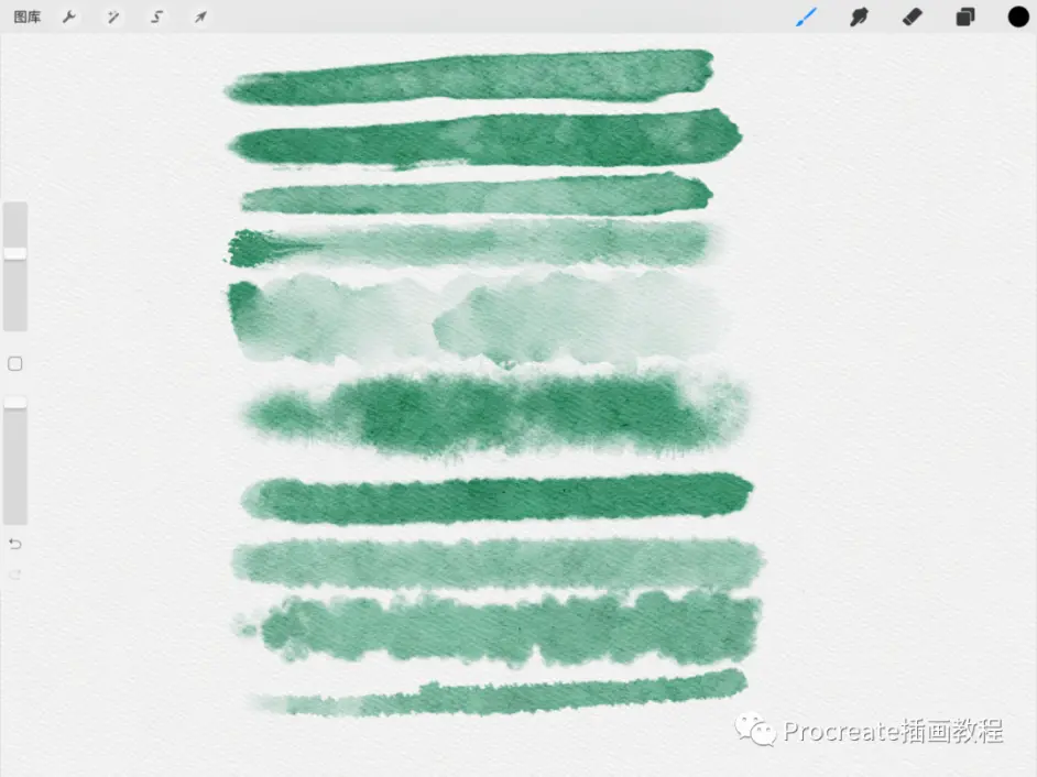 Procreate插画教程 水彩纸纹的使用方法 哔哩哔哩