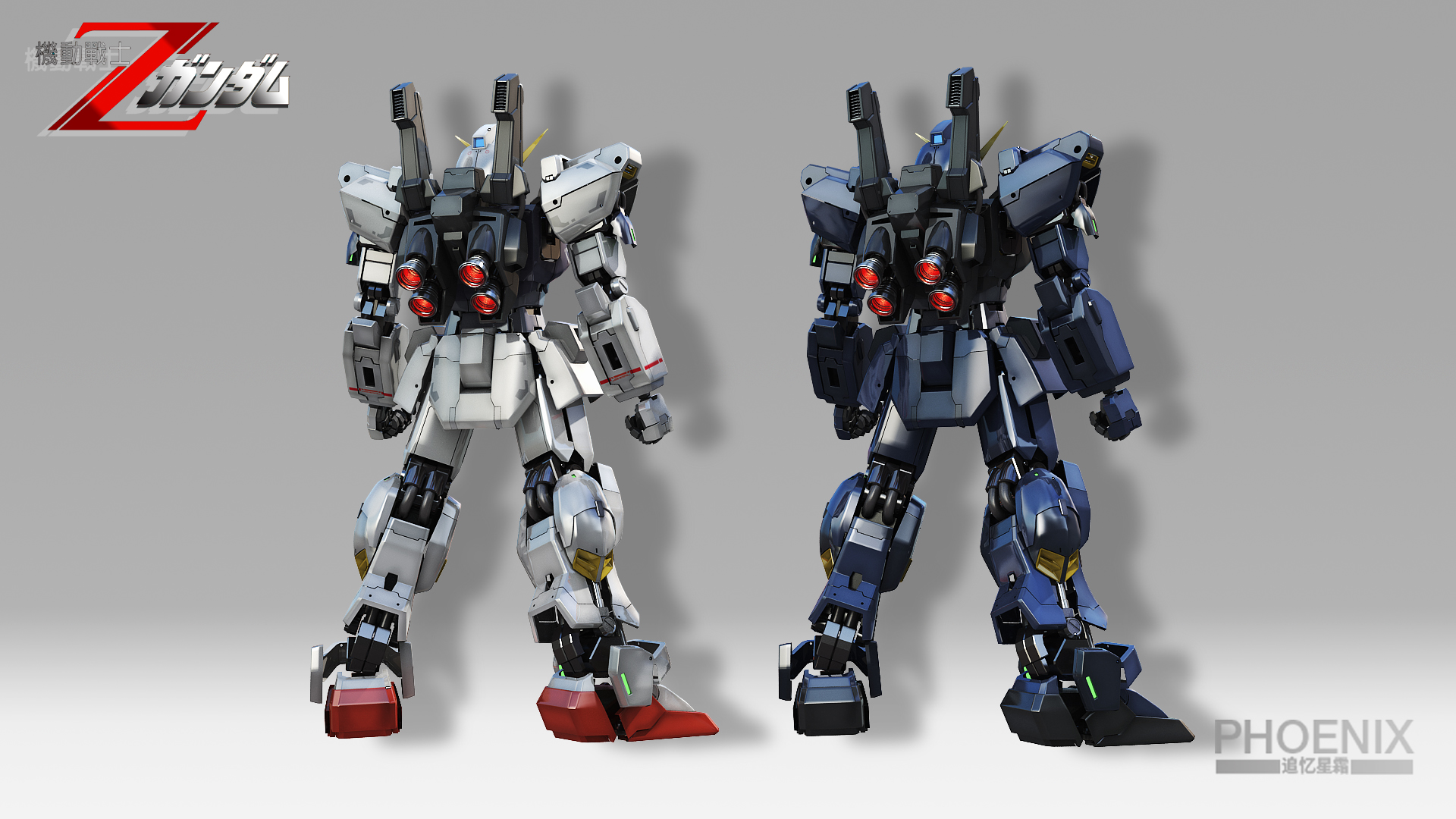 吧友展示3d属性高达mk2黑白兔