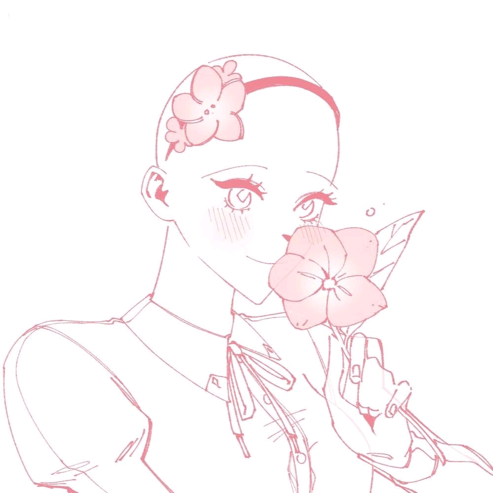 板绘教程花之少女